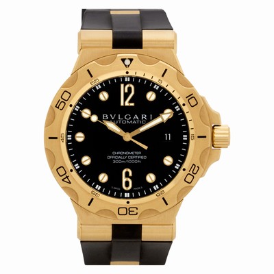 Bvlgari dp42gsd Diagono Professional Automatic Male 18k yellow gold