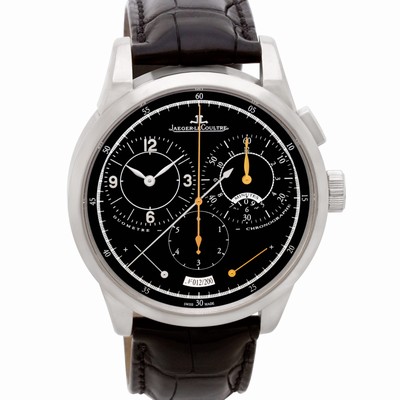 Jaeger LeCoultre 600.3.28.s Duo Manual Male 18k White Gold