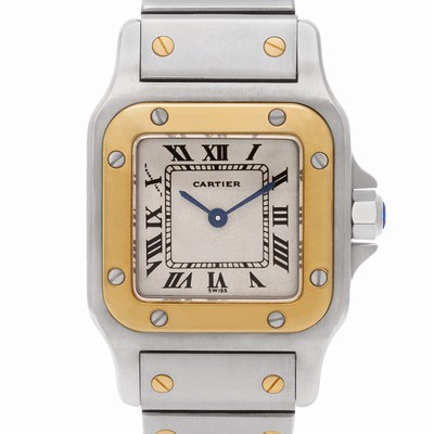 Cartier 13339 Santos Quartz Female 18k gold & Stainless Steel
