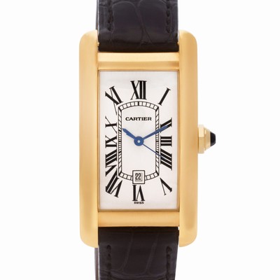Cartier 1725 Tank Americaine Automatic Male 18k yellow gold