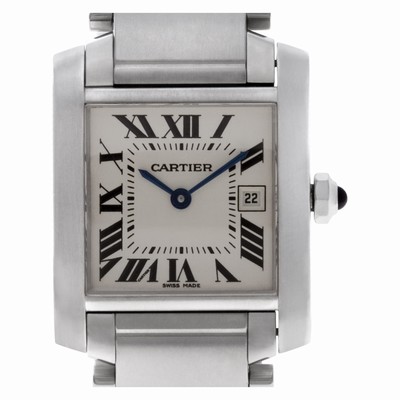 Cartier W51011Q3 Tank Francaise Quartz Female Stainless Steel
