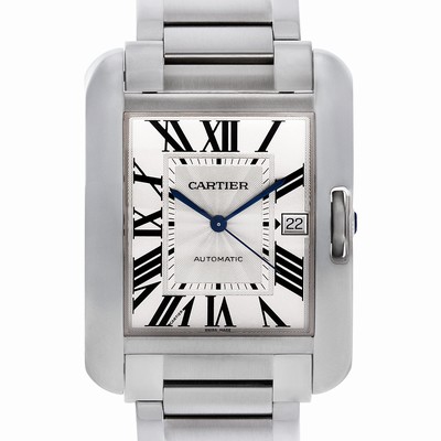Cartier 3507 Tank Anglaise XL Automatic Male Stainless Steel