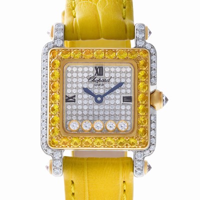 Chopard 276852-9019 Happy Sport Quartz Female 18k White Gold