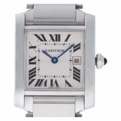 Cartier W51011Q3 Tank Francaise Quartz Unisex Stainless Steel