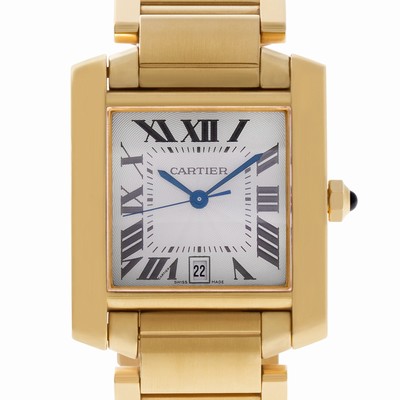 Cartier W5001R2 Tank Francaise Automatic Male 18k yellow gold