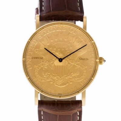 Corum CT32892 $20 Coin Quartz Male 18k yellow gold