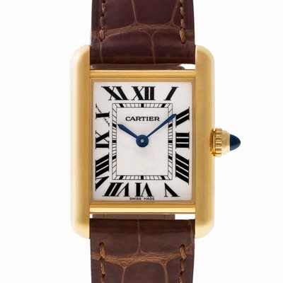 Cartier 2442 Tank Quartz Female 18k yellow gold