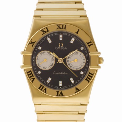 Omega 398.0873 Constellation Quartz Male 18k Yellow Gold