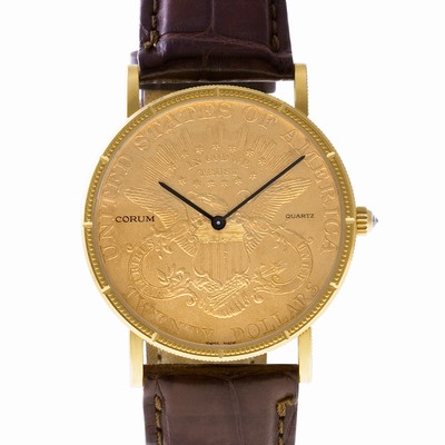 Corum CT32892 $20 Coin Quartz Male 18k Yellow Gold