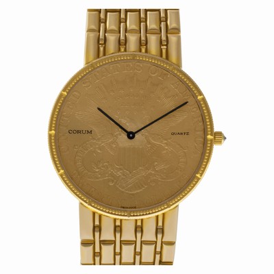 Corum 62022.955501 $20 Coin Quartz Unisex 18k yellow gold