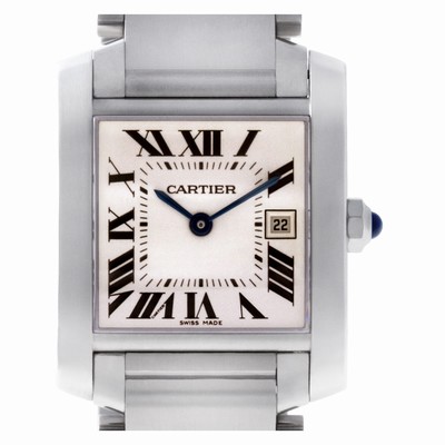 Cartier W51011Q3 Tank Francaise Quartz Unisex Stainless Steel