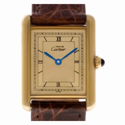 Cartier 92249 Tank Quartz Female Vermeil