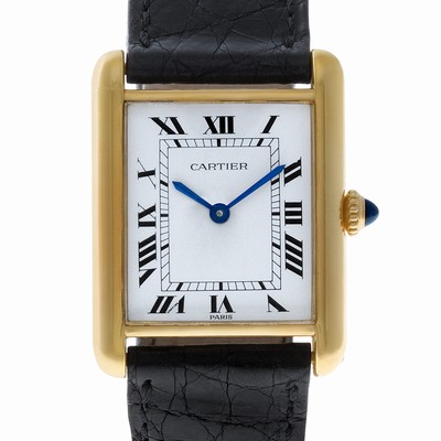 Cartier 1223 Tank Manual Female 18k yellow gold