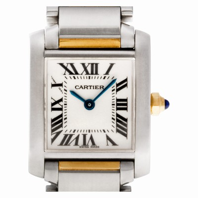 Cartier W51007Q4 Tank Francaise Quartz Female 18k gold & Stainless Steel