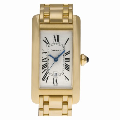 Cartier 1725 Tank American Automatic Unisex 18k yellow gold