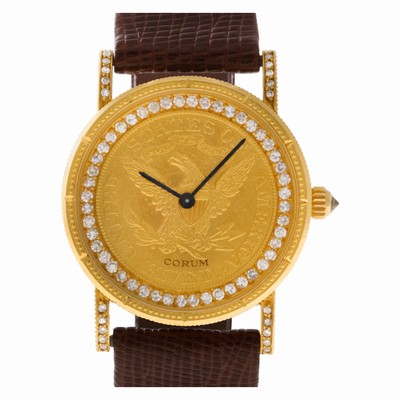Corum 122 $5 Coin Manual Female 18k yellow gold