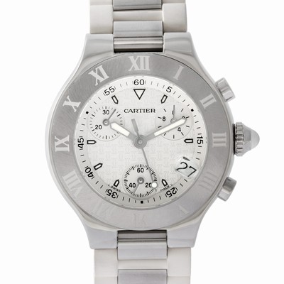Cartier 2996 Chronoscaph Quartz Female Stainless Steel