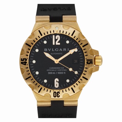 Bvlgari SD40G Scuba Automatic Male 18k Yellow Gold