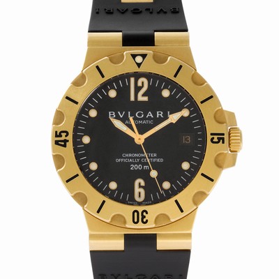 Bvlgari SD38G Scuba Automatic Male 18k yellow gold