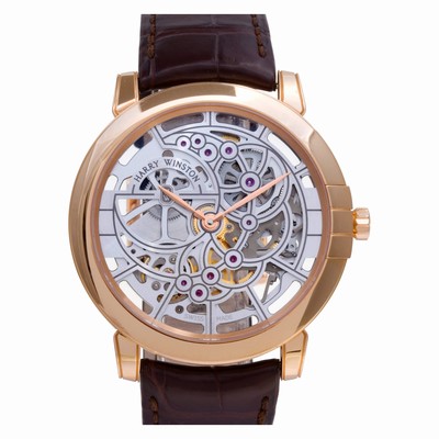 Harry Winston MIDAHM42RR01 Midnight Skeleton Automatic Male 18k rose gold