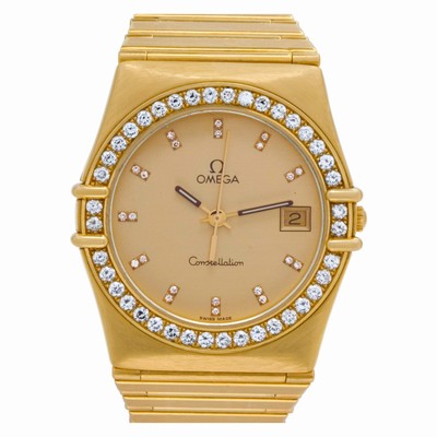 Omega Omega 4048 Constellation Quartz Female 18k Yellow Gold