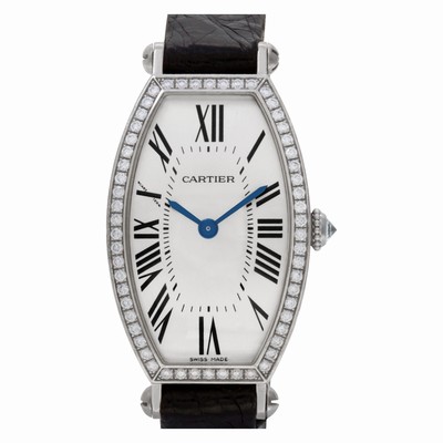 Cartier WE400131 2711 Tonneau Manual Female 18k White Gold