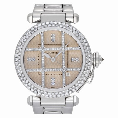 Cartier 2358 Pasha 38 Automatic Unisex 18k White Gold