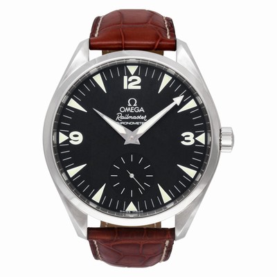 Omega 2806.52.37 Railmaster Manual Male Stainless Steel
