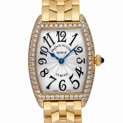Franck Muller 1752QZD Curvex Quartz Female 18k yellow gold