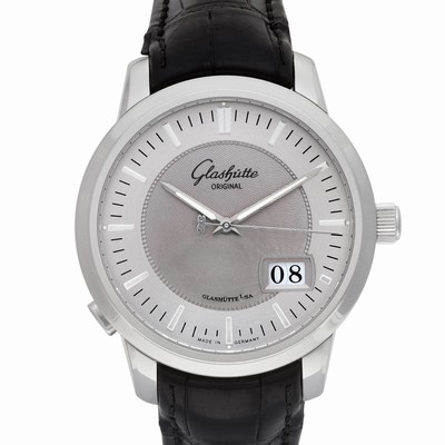 Glashutte 100-03-03-02-04 Senator Data Panoramica Automatic Male Stainless Steel