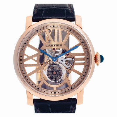 Cartier W1580046 Tourbillon Manual Male 18k rose gold