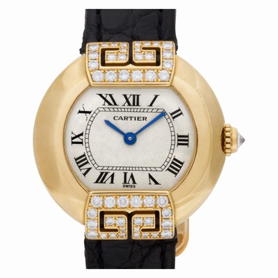 Cartier 1480 Ellipse Quartz Female 18k yellow gold