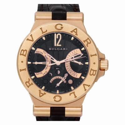 Bvlgari DGP42GMP Diagono Automatic Male 18k Pink Gold