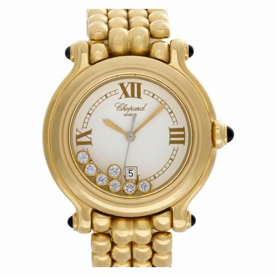 Chopard 276137-0013 Happy Sport Quartz Female 18k Yellow Gold