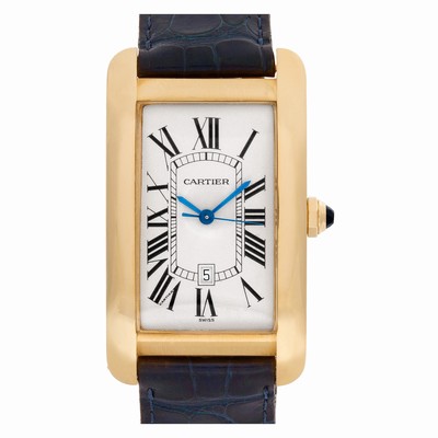Cartier W5603156 Tank Americaine Automatic Male 18k yellow gold