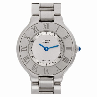 Cartier 1340 21 Quartz Female Stainless Steel