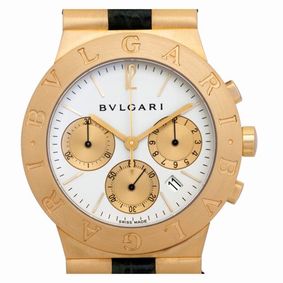 Bvlgari CH 35 G Diagono Quartz Unisex 18k yellow gold