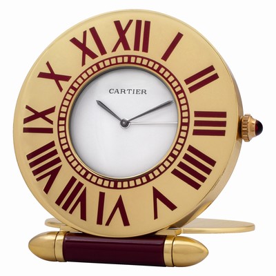 Cartier Cartier 1772 Clock Quartz Unisex Gold Plate