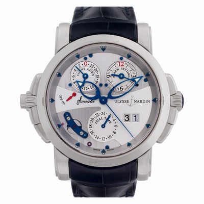 Ulysse Nardin 670-88 Circa 2015 Sonata Cathedral Automatic Male 18k White Gold