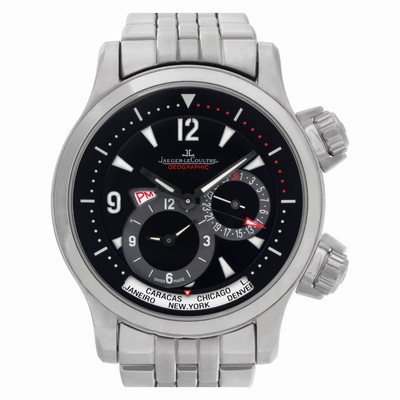 Jaeger LeCoultre Q1718470/4577 Geographic Automatic Male Stainless Steel