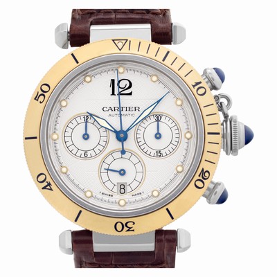 Cartier 2113 Pasha Chronograph Automatic Unisex Stainless Steel