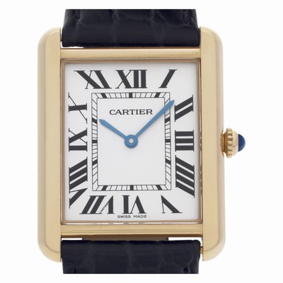 Cartier 874382MX Tank Solo Quartz Female 18k gold & Stainless Steel