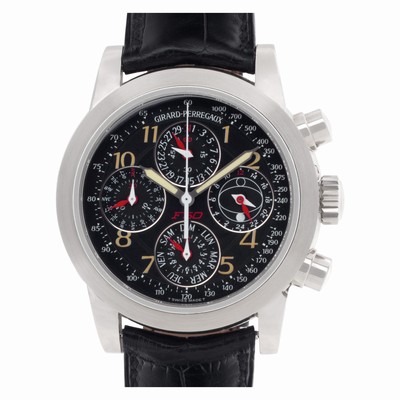 Girard Perregaux 9025 Perpetual Calendar Automatic Unisex 18k White Gold
