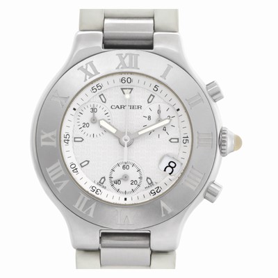 Cartier w10184U2 Chronoscaph 21 Quartz Unisex Stainless Steel