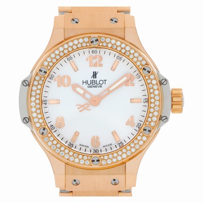 Hublot 361.PE.2010.PE.1104 Big Bang Quartz Unisex 18k rose gold and white resin