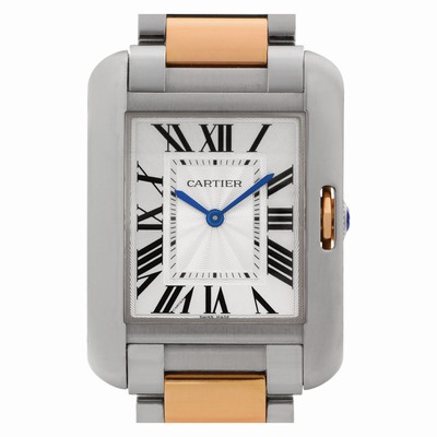 Cartier W5310043 Tank Anglaise Quartz Female Stainless Steel