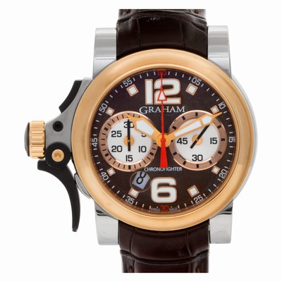 Graham 2TRAG.C01A.B72 Chronofighter Trigger Automatic Male 18k gold & Stainless Steel
