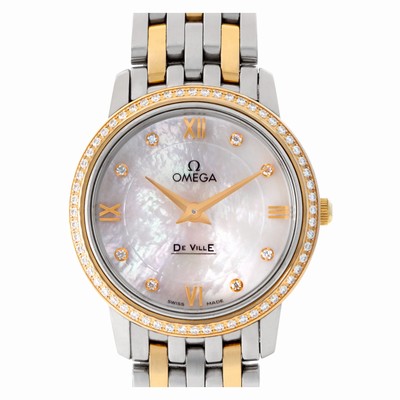 Omega 42425276055002 De Ville Quartz Female 18k rose gold & stainless steel