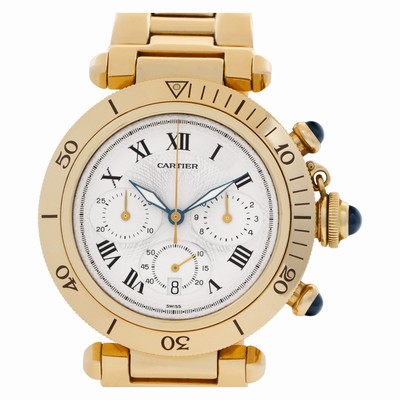 Cartier w30009D1 Pasha 38 Quartz Male 18k yellow gold