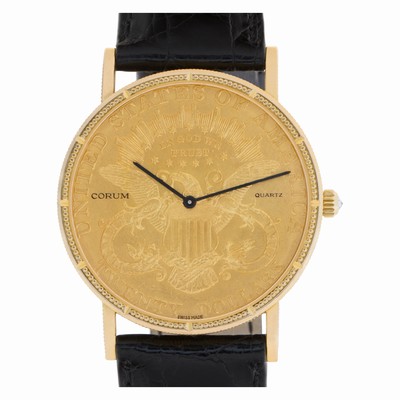 Corum 218333 $20 Coin Quartz Unisex 18k yellow gold